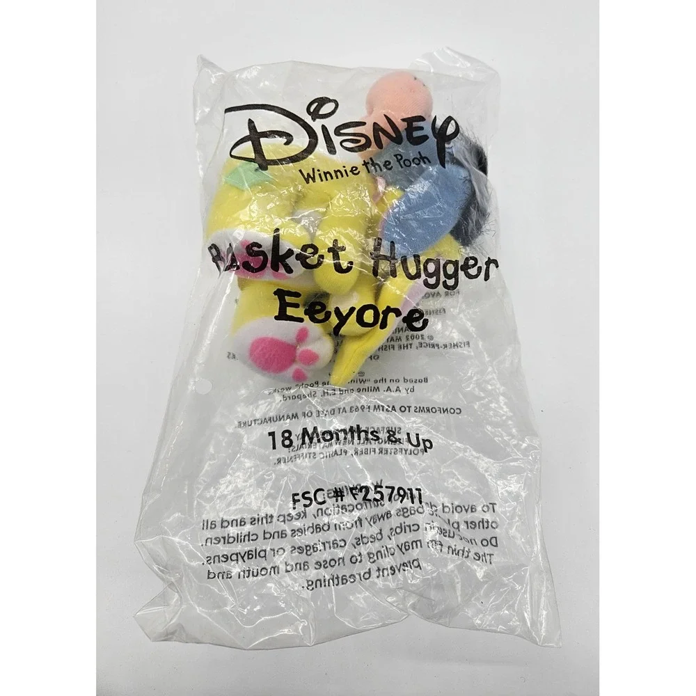 Disney Winnie the Pooh Eeyore Basket Hugger Plush New‎ in Package
